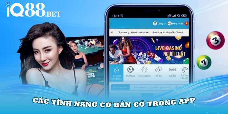 Các tính năng hấp dẫn có trong app IQ88